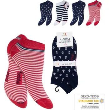 Dámské ponožky Dámské snížené ponožky NS60354 35-38 Mix barev