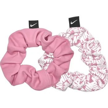 Gumička do vlasů NIKE ACCESSORIES DRI-FIT GATHERED HAIR TIES 3.0 2 PK N.101.2763.631 – Růžová