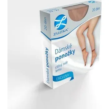 Dámské punčochy Ponožky punčochové HLADKÉ UNI Hnědá