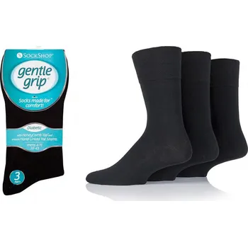 Pánské ponožky GENTLE GRIP SOMRD01BLK 3 páry černé 39-46