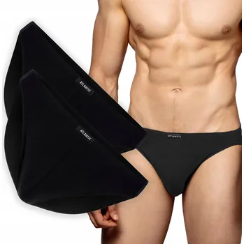 Slipy Pánské slipy Atlantic BMP-014 mini černé XL