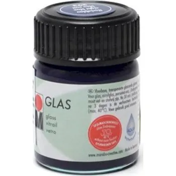 Speciální výtvarná barva Barva na sklo Marabu, 15 ml, noční modrá 293