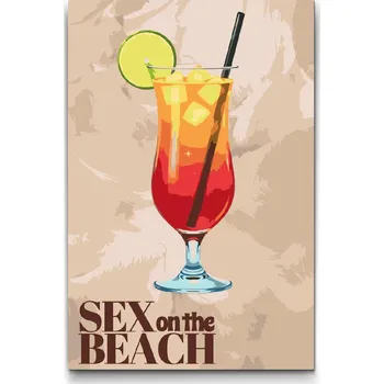 Malování podle čísel - Sex on the beach Velikost: 40x60cm, Rámování: Pouze srolované plátno