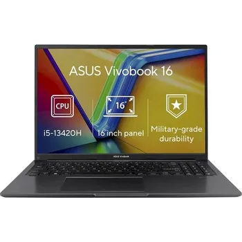 Notebook ASUS NTB Vivobook 16 (X1605VA-MB1266W), i5-13420H, 16" 1920 x 1200, 16GB, 1TB SSD, Iris X, W11 Home, Black