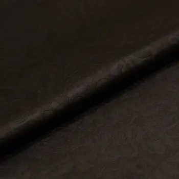 Samet 14591 tmavě hnědý vzorovaný, š.140