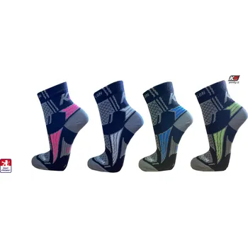 Dámské ponožky KS-TRIA ponožky multisport jemně kompresní 33-35 Černá