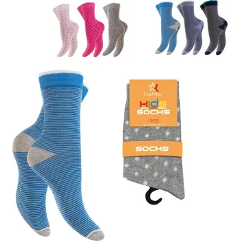 Dětské vzorované ponožky N59803, vel. 19-22 kluk 19-22 Mix barev tmavé