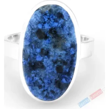 Prsten Stříbrný prsten (Ag 925/1000) s dumortieritem QA, vel. kamene cca 25 x 15 mm (DM6054R)