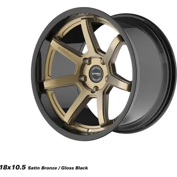 Alu kolo STROM DS-15 disk 18x10.5 5x114.3 73.1 ET10, Gloss Black / Satin Bronze Face