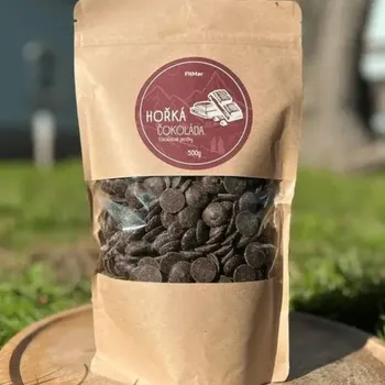 Čokoláda FitMar.cz Čokoládové pecičky - hořká čokoláda Uzavíratelný sáček 250g