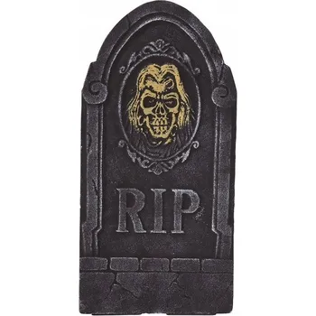 Fiestas Guirca náhrobek s lebkou 65 x 33 cm pěnový