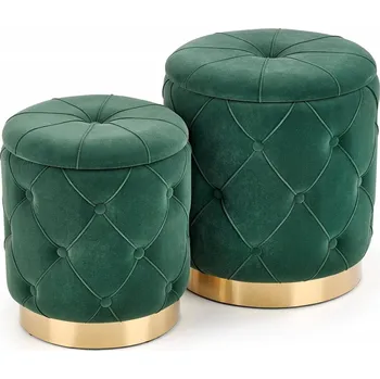 Taburet Čalouněná Taburet Halmar zelená