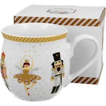 DUO Gifts DG - Vánoční hrnek country NUTCRACKERS & BALLERINA v dárkovém balení - 500 ml