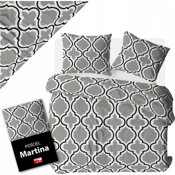 Povlečení Povlečení 160x200 Bavlna 100% 2x Povlak na polštář 1x Měkká polštářová Přikrývka ŠEDÝ vzor