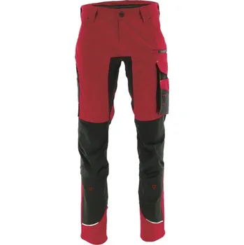 Pánská móda ELASTICKÉ KALHOTY DO PASU MOTIONFLEX červené SARA vel. 60