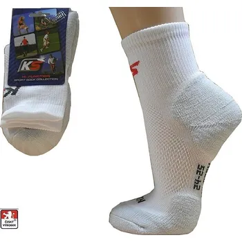 Pánské ponožky Ponožky sportovní funkční TENIS, SQUASH, zátěžové froté 37-38 Bílá