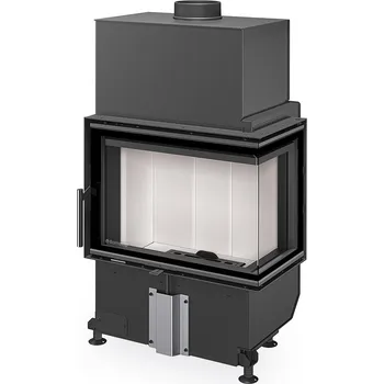 Krbová vložka Romotop HEAT R 4G S 60.44.33.24 krbová vložka rohová s děleným sklem Varianta: Levé provedení, šedý Igniton