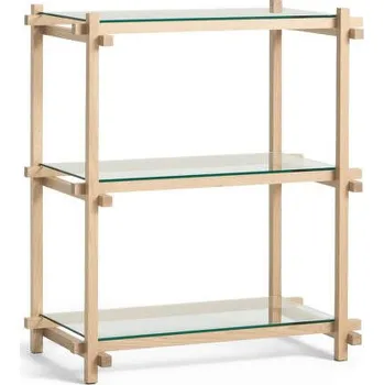 Otoman HAY Policový systém Woody Column Low, clear glass