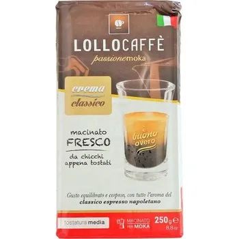 Káva Lollo Caffé Mletá Káva Lollo Caffe Espresso CLASSICO macinato 250g