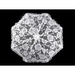 Svatební krajkový deštník mini pro družičky - bílá