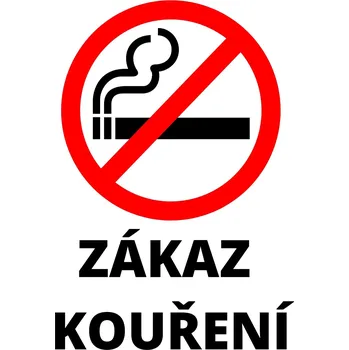 Plechová cedule Plechová cedulka – Zákaz kouření Provedení: Hliník: 30 x 20 cm