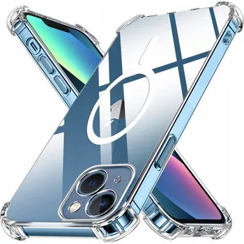 Pouzdro na mobilní telefon Techsuit Shockproof MagSafe průhledný obal, iPhone 13