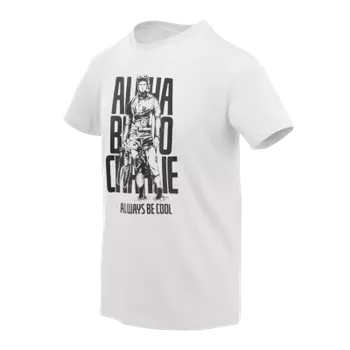 Pánské tričko Tričko Alfa Bravo Charlie, Helikon, Bílé, 3XL
