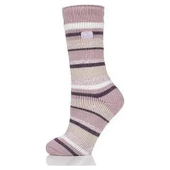 Dámské ponožky HEAT HOLDERS ponožky dámské STRIPE BSLHH465, vel. 37-41 37-42 Pudrová