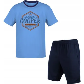 Pánské pyžamo Pánské bavlněné pyžamo s krátkým rukávem a krátkými KRAŤASY letní, velikost XL