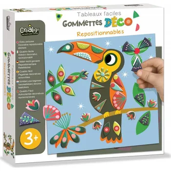 Dřevěná hračka Tvoření s nálepkami Ptáčci 3+