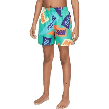 Pánské plavky Chlapecké plavky NIKE SWIM-TOSSED FLAGS 4 inch STADIUM GR-STADIUM GREEN Zelená M