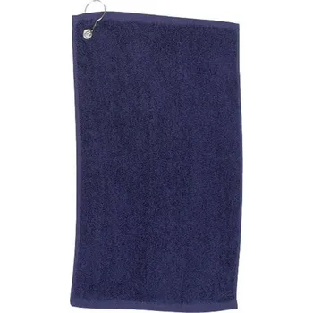 Ručník Towel City Luxusní sportovní froté ručník na ruce s háčkem 30 x 50 cm, 550 g/m Barva: modrá námořní, Velikost: 30 x 50 cm TC13