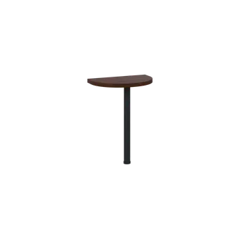 Stolová podnož MHJD - 60 přístavba jednací, kovová podnož černá, síla desky 36 mm, široká 600 mm, ořech královský