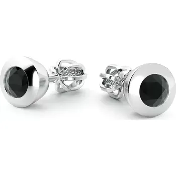 Náušnice Dámské náušnice bílé zlato 585/1000 přírodní diamant s 0 50 ct 10976-B-Black