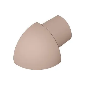 Stavební profil ACARA PRAHA s.r.o. SP15 vnější růžek k ukončovací liště C, PVC bahama, 8 mm, 6 ks