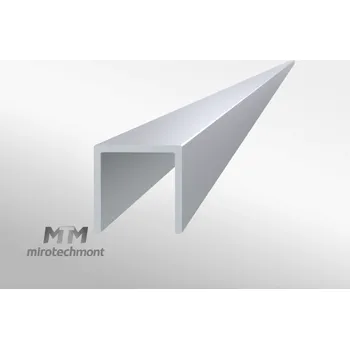 Stavební profil Hliníkový U profil 80x40x3 délka: 1500mm