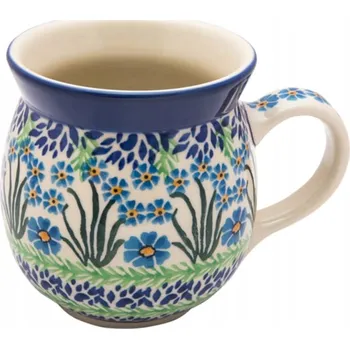 Hrnek Ceramika Artystyczna Bolesławiec Květiny 470 ml keramický
