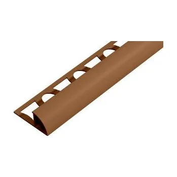 ACARA PRAHA s.r.o. SP15 ukončovací lišta C, PVC tm. karamel, 9 mm, 2,5 m