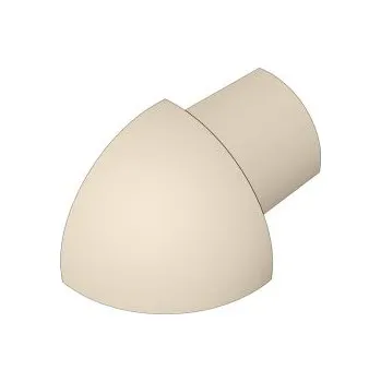 Stavební profil ACARA PRAHA s.r.o. SP15 vnější růžek k ukončovací liště C, PVC jasmín, 8 mm, 6 ks