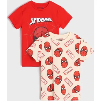 Chlapecké tričko Sinsay - Sada 2 triček Spider-Man - modrá - 195CT-55X - 195CT-55X-140