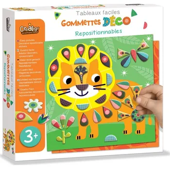 Dřevěná hračka Tvoření s nálepkami Na savaně 3+