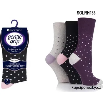 Dámské ponožky Dámské ponožky volný lem GENTLE GRIP SOLRH133, vel. 37-42 37-41 Mix barev