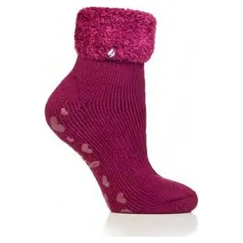Dámské ponožky CENOVÁ AKCE HEAT HOLDERS Ponožky LOUNGE dámské domácí s ABS BSLHH25PL, vel. 37-41 vínová 37-42 vínová