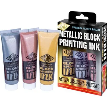 Výtvarná barva Metalické barvy na linoryt ESSDEE 3x100ml