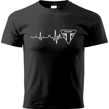 Pánské tričko PRINT Pánské triko TEP s motivem TRIUMPH, černé Velikost.: S