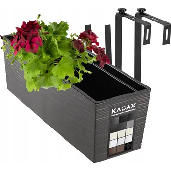 Květináč plast šedý Kadax 56 cm x 56 x 19 cm