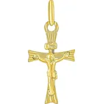 Zlatý přívěsek krucifix Senen - žluté zlato FNN2355PGY