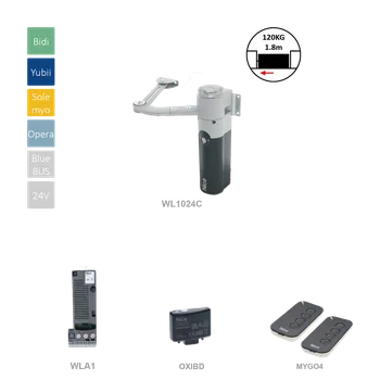 Pohon brány Sada pro jednokřídlovou bránu do 1,8m/křídlo