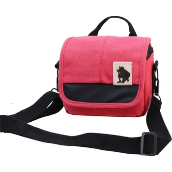 Brašna na foto příslušenství, fotoaparát 19x17x10 cm - růžová