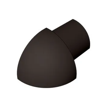 Stavební profil ACARA PRAHA s.r.o. SP15 vnější růžek k ukončovací liště C, PVC tm. hnědá, 8 mm, 6 ks